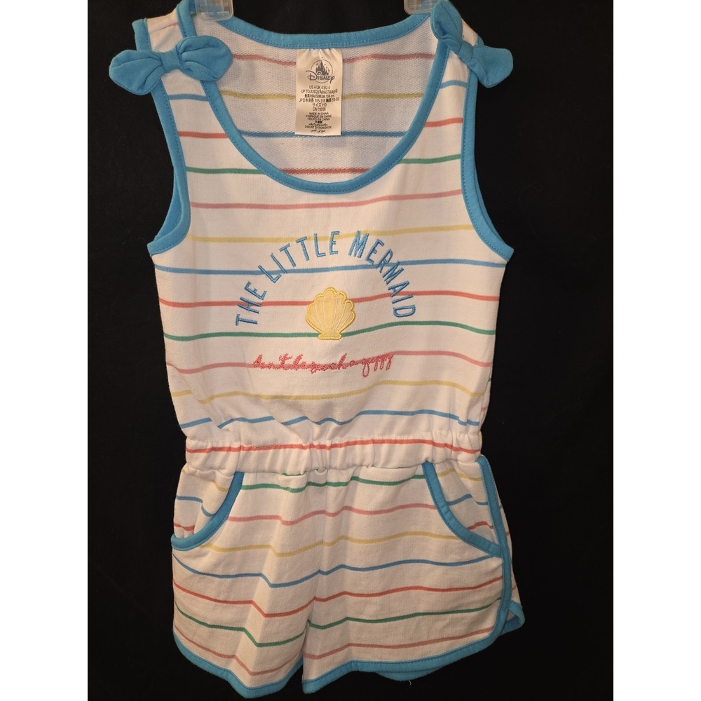 Disney Little Mermaid‎ Terry Cloth Romper Girls size 4T NEW!